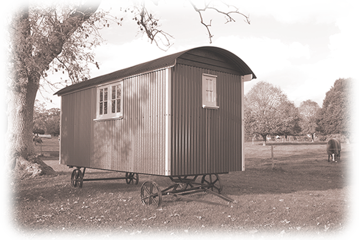 old shepherd hut